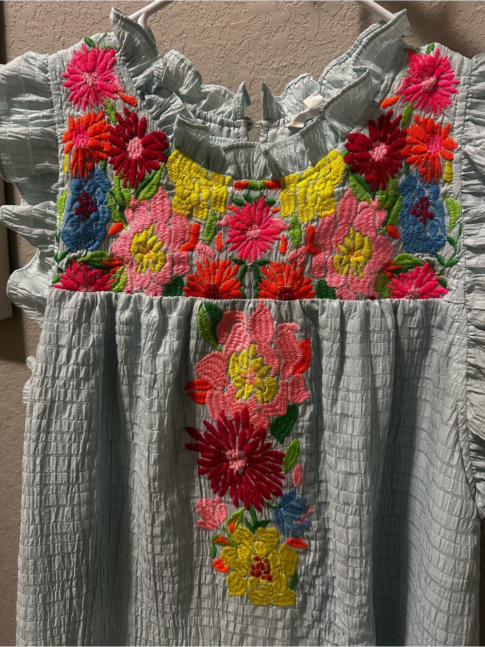 THML Embroidered Floral Ruffle Dress - Picture 2 of 5
